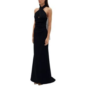 Rachel Gilbert Womens Hayli Gown, Black